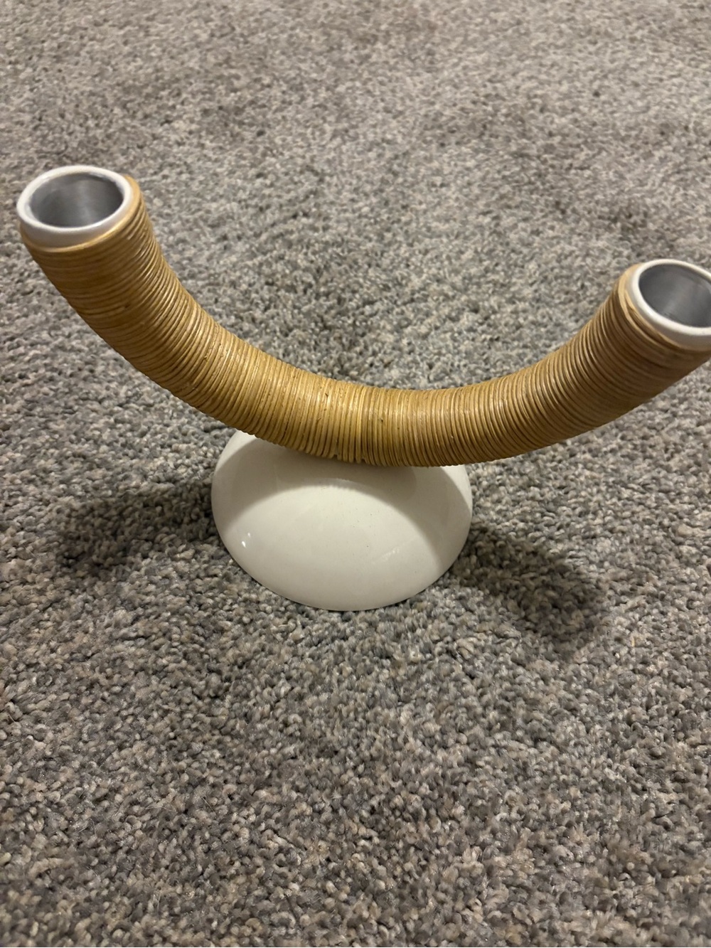 Anthropologie Kaia Dual Rattan
Tapered Candleholder
